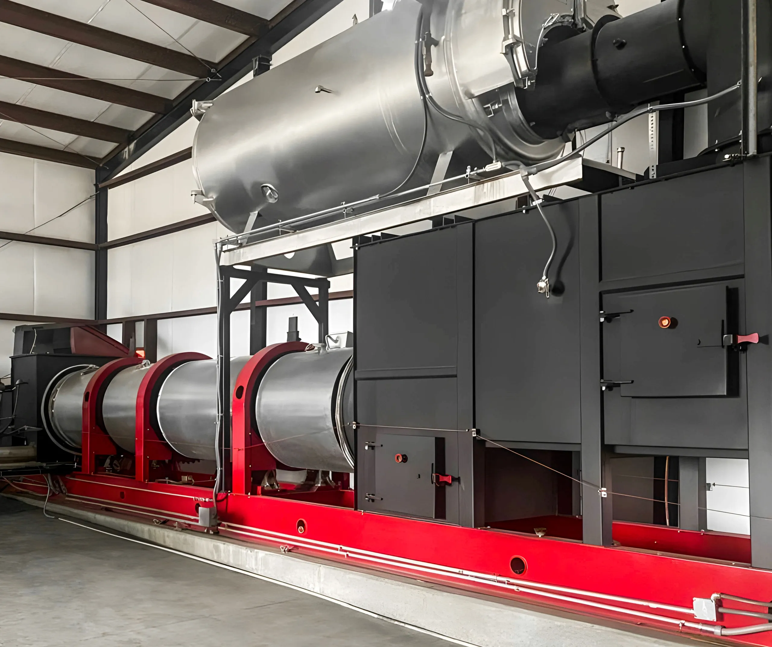 SunnyDay Renewables biochar reactor processing facility